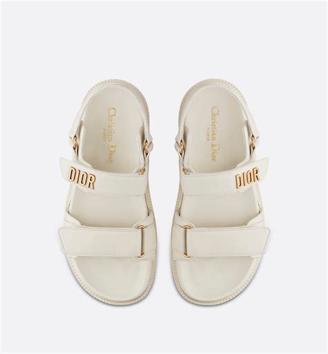 white sandals dior|white Dior sandals women.